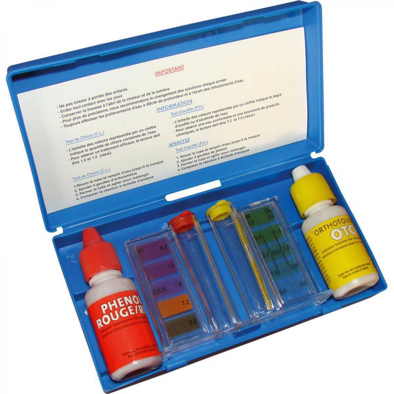 trousse d'analyse chlore ph